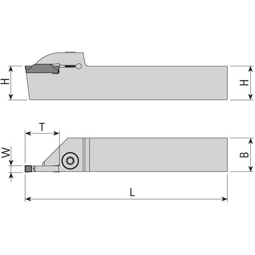 Stechdrehhalter außen für Iscar-Wendeplatten DGN/DGR/DGL