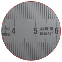 Vorschau: Präzisions-Stahlmaßstab rostfrei, EG-Klasse II, Typ 450 Vorschau: Präzisions-Stahlmaßstab rostfrei, EG-Klasse II, Typ 450