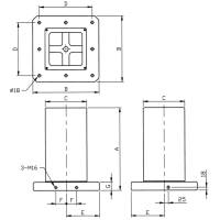 Preview: Clamping cube cast FE50 without T-slots Preview: Clamping cube cast FE50 without T-slots