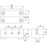 Vorschau: Schraubstockbacken, feste Stufenbacken für Typ MC2 Vorschau: Schraubstockbacken, feste Stufenbacken für Typ MC2