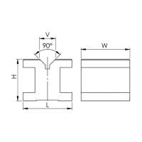 Vorschau: 1 Paar Prismenblöcke mit Spannbügel Vorschau: 1 Paar Prismenblöcke mit Spannbügel