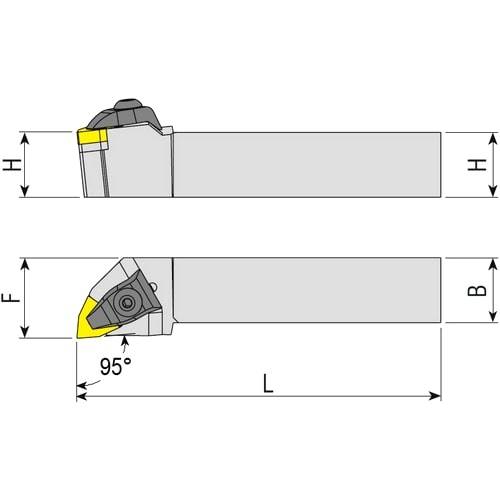 Wendeplattenhalter DWLNR/L, Drehhalter