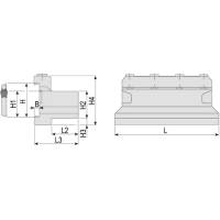 Preview: Clamping shank tension block POSB for cut-off blade Preview: Clamping shank tension block POSB for cut-off blade