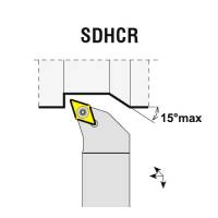 Preview: Turning tool holder SDHCR/L, insert holder Preview: Turning tool holder SDHCR/L, insert holder