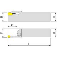 Vorschau: Einstechdrehhalter außen für Sandvik-Wendeplatten 151.23 Vorschau: Einstechdrehhalter außen für Sandvik-Wendeplatten 151.23