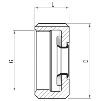 Preview: Clamping nut for Rubber-Flex® RFCJ Collets Preview: Clamping nut for Rubber-Flex® RFCJ Collets