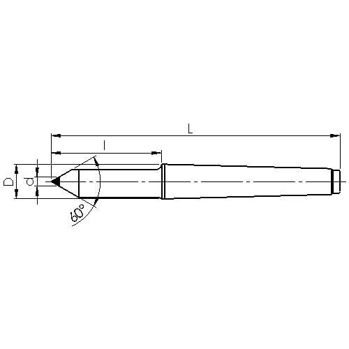 Präzisions-Zentrierspitze DIN 806 HE verlängert Serie 500