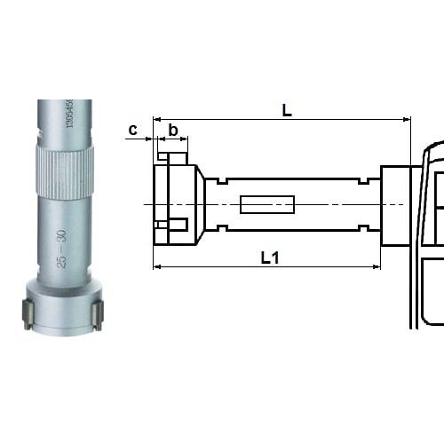 Digitale Dreipunkt-Innen-Messschraube Typ 6551