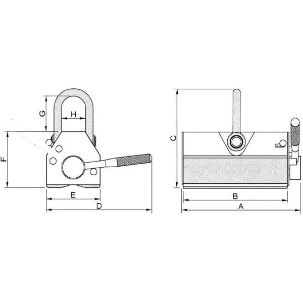 VERTEX Lasthebemagnet Typ VML