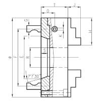 Vorschau: TOS Dreibacken-Drehfutter mit Flansch DIN 55029 - Guss Vorschau: TOS Dreibacken-Drehfutter mit Flansch DIN 55029 - Guss