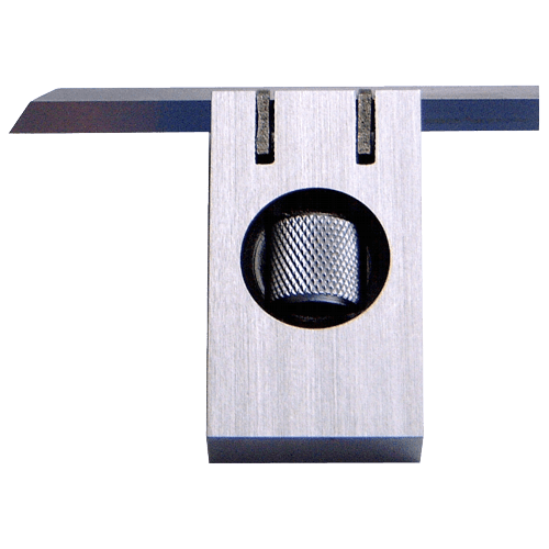 Knife edge square DIN 875/0, adjustable, with ruler 4 x 4 x 60