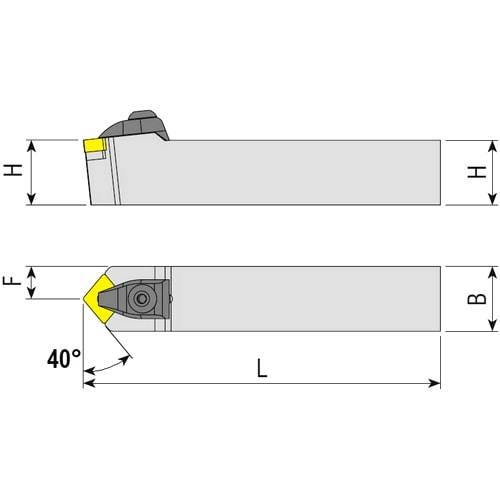 Wendeplattenhalter DCZNN, Drehhalter