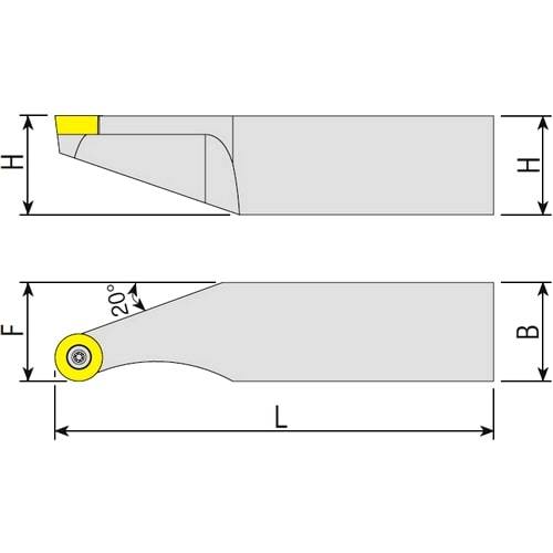 Drehhalter SRHCR/L, Wendeplattenhalter