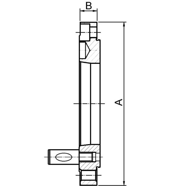 Drehmaschinen-Flansche DIN 55029, fertig bearbeitet