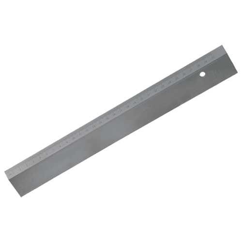 Werkstattlineal aus Spezialstahl, Facette, mm-Teilung, 463/1