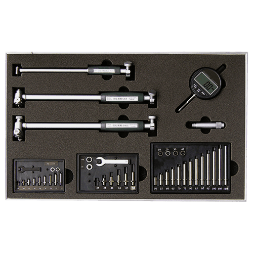 2-point-internal measuring instrument set, incl. dial indicator