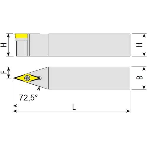 Drehhalter SVVCN, Wendeplattenhalter
