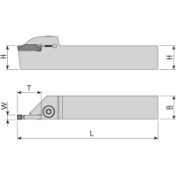 Vorschau: Stechdrehhalter außen für TaeguTec-Wendeplatten TD Vorschau: Stechdrehhalter außen für TaeguTec-Wendeplatten TD