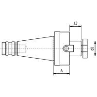 Vorschau: Messerkopfaufnahme mit Quernut DIN 2080 Vorschau: Messerkopfaufnahme mit Quernut DIN 2080