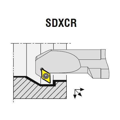 Bohrstangen-Wendeplattenhalter SDXCR/L, Drehhalter