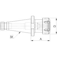 Preview: Collet chuck ER DIN 2080 Preview: Collet chuck ER DIN 2080