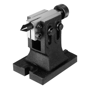 Tailstock for dividing heads and rotary tables, adjustable