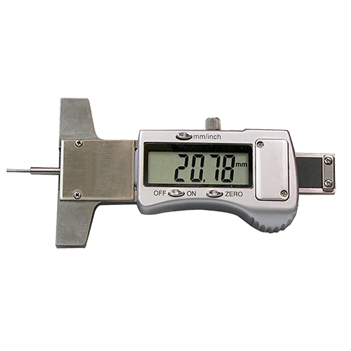 Digital depth caliper with round rod Ø 2 mm, type 6049