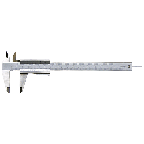 Precision vernier caliper with round depth gauge 2 mm, type CSE