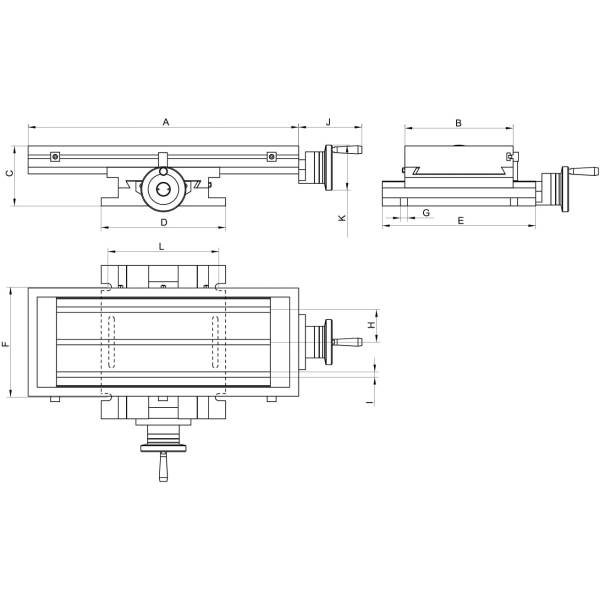 Stationary coordinate table with 2 axes, MF-DRILL