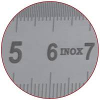 Preview: Stainless steel rule, with mm graduation, Inox, type 459 Preview: Stainless steel rule, with mm graduation, Inox, type 459
