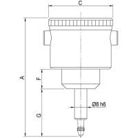 Preview: Dial indicator with vertical spindle, type 646 Preview: Dial indicator with vertical spindle, type 646