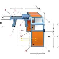 Preview: Lathe chuck guard, bilateral slideable PTO 22 Preview: Lathe chuck guard, bilateral slideable PTO 22