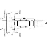 Preview: Digital universal caliper for measuring tips, type 6101 Preview: Digital universal caliper for measuring tips, type 6101