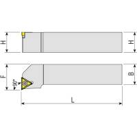 Preview: Insert holder STFCR/L, turning tool holder Preview: Insert holder STFCR/L, turning tool holder