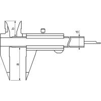 Vorschau: Klein-Messschieber mit extra spitzen Schnabel 15°, Typ C012 Vorschau: Klein-Messschieber mit extra spitzen Schnabel 15°, Typ C012