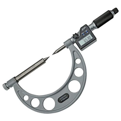 Digital outside micrometer with sliding anvils, type 681