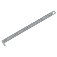 Vorschau: Biegsamer Stahlmaßstab mit Anschlaghaken, DIN 2004/22/EGII Vorschau: Biegsamer Stahlmaßstab mit Anschlaghaken, DIN 2004/22/EGII