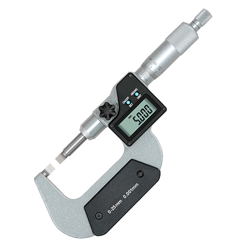 Digital blade micrometer for measuring grooves, type 682