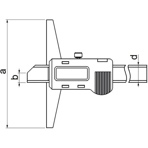 Digitaler Tiefenmessschieber IP67, Din 862, Typ 60046