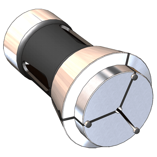 Emergency collet to DIN 6343 with pilot bore