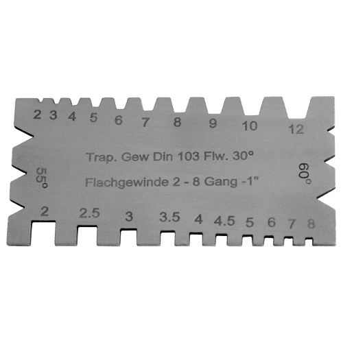 Combined turning and thread gauge as 1 in 3 combination