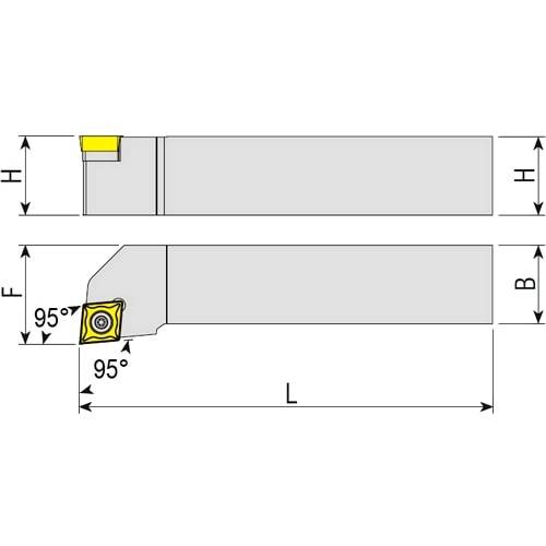 Drehhalter SCLCR/L, Wendeplattenhalter