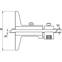 Vorschau: Tiefenmessschieber analog, Feineinstellung, DIN 862, C054 Vorschau: Tiefenmessschieber analog, Feineinstellung, DIN 862, C054