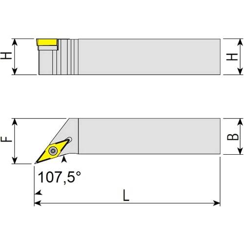 Drehhalter SVHCR/L, Wendeplattenhalter