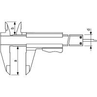 Preview: Precision caliper for left handed use, type C011 Preview: Precision caliper for left handed use, type C011