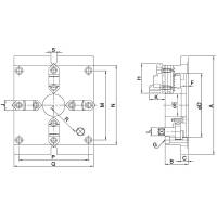 Preview: Chandox 4-jaw lathe chuck, stationary, type MC, extra thin Preview: Chandox 4-jaw lathe chuck, stationary, type MC, extra thin
