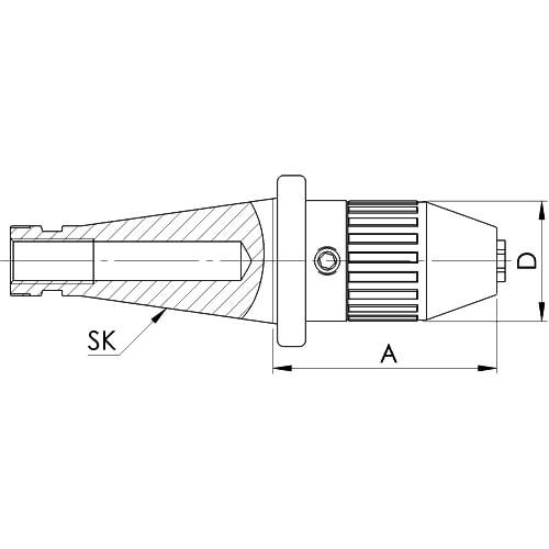 NC-Bohrfutter DIN 2080 CNC