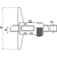 Preview: Digital depth caliper IP67, Din 862, type 60046 Preview: Digital depth caliper IP67, Din 862, type 60046