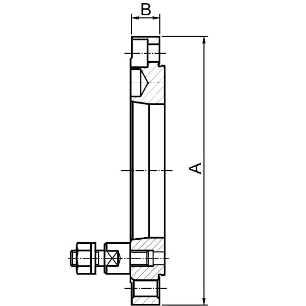 Drehmaschinen-Flansche DIN 55027, fertig bearbeitet