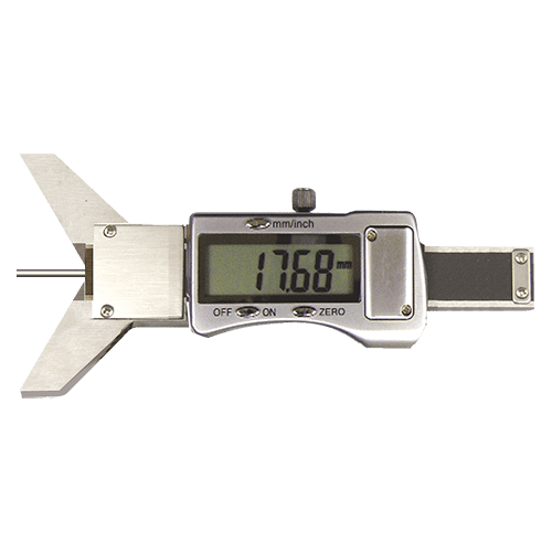 Small depth calipers digital, with prismatic base, type 6050